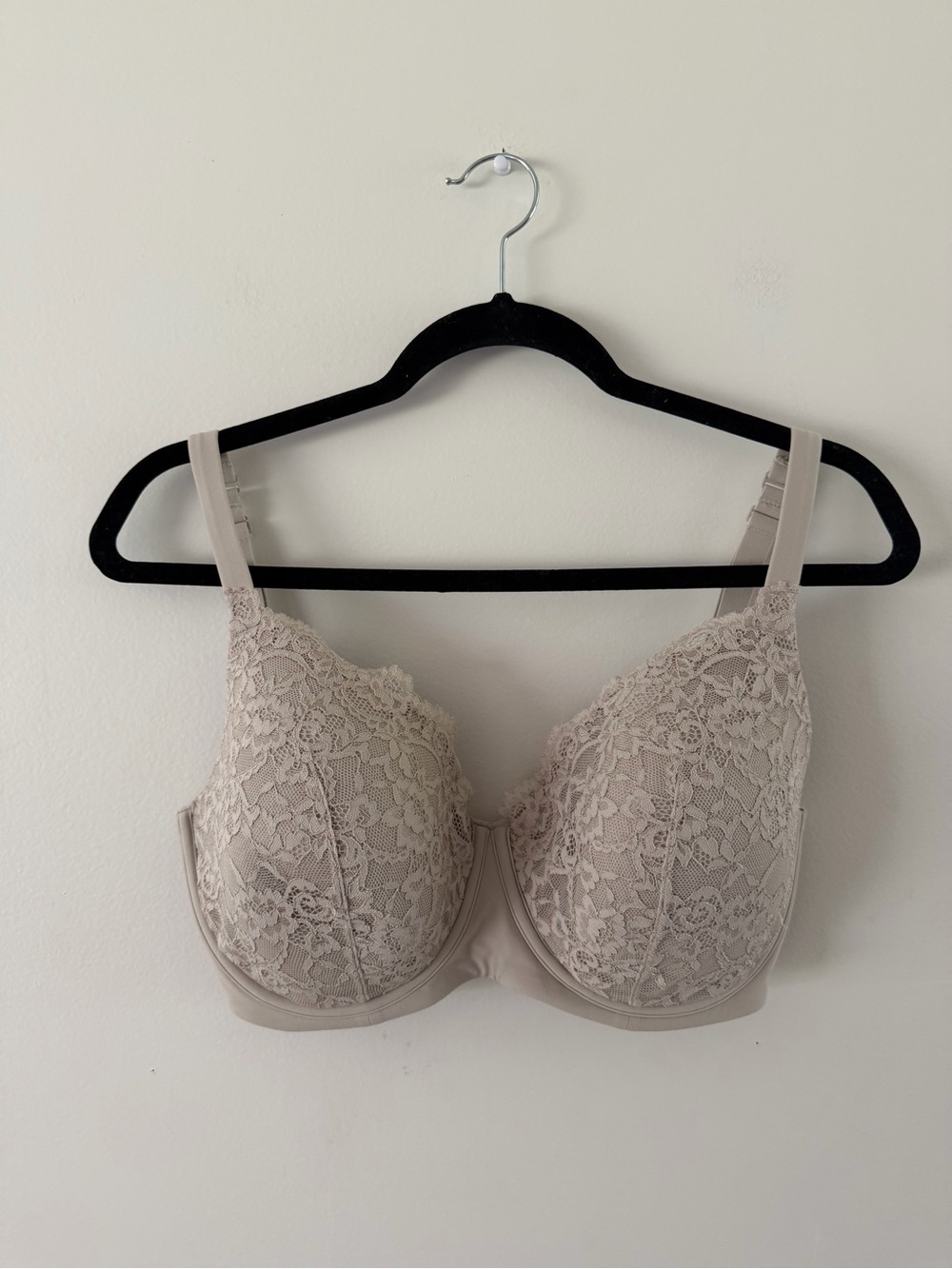 SKIMS Stone Lacy Fits Everybody Full Coverage Underwire Bra 34DDDD / 34G